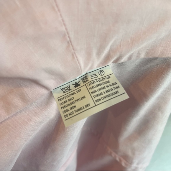 Salvatore Feraggamo Pink Blouse With Bow - Button Up Short Sleeve Shirt - Picture 13 of 13